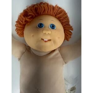 Vintage 1984 Cabbage Patch Kids Doll Red Hair Cloth Body